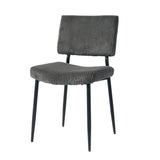 Modern Upholstered Dining Chair With Metal Legs