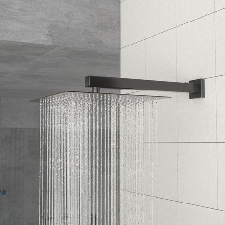 10" Square Rainfall Shower Head With Silicone Nozzle - Oil-Rubbed Bronze