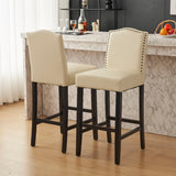 Counter Height Upholstered Bar Stools (Set of 2)