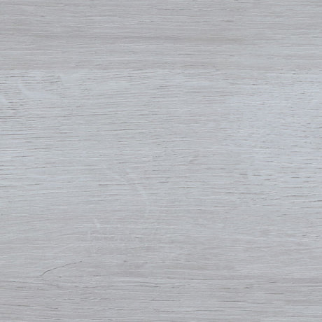 Farmhouse Home Entertainment Center, TV Stand With 4 Shelves And Transparent Center Cabinet - White Oak