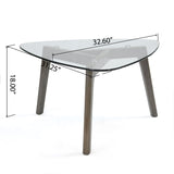 Modern Coffee Table With Wood Construction And Compact Design