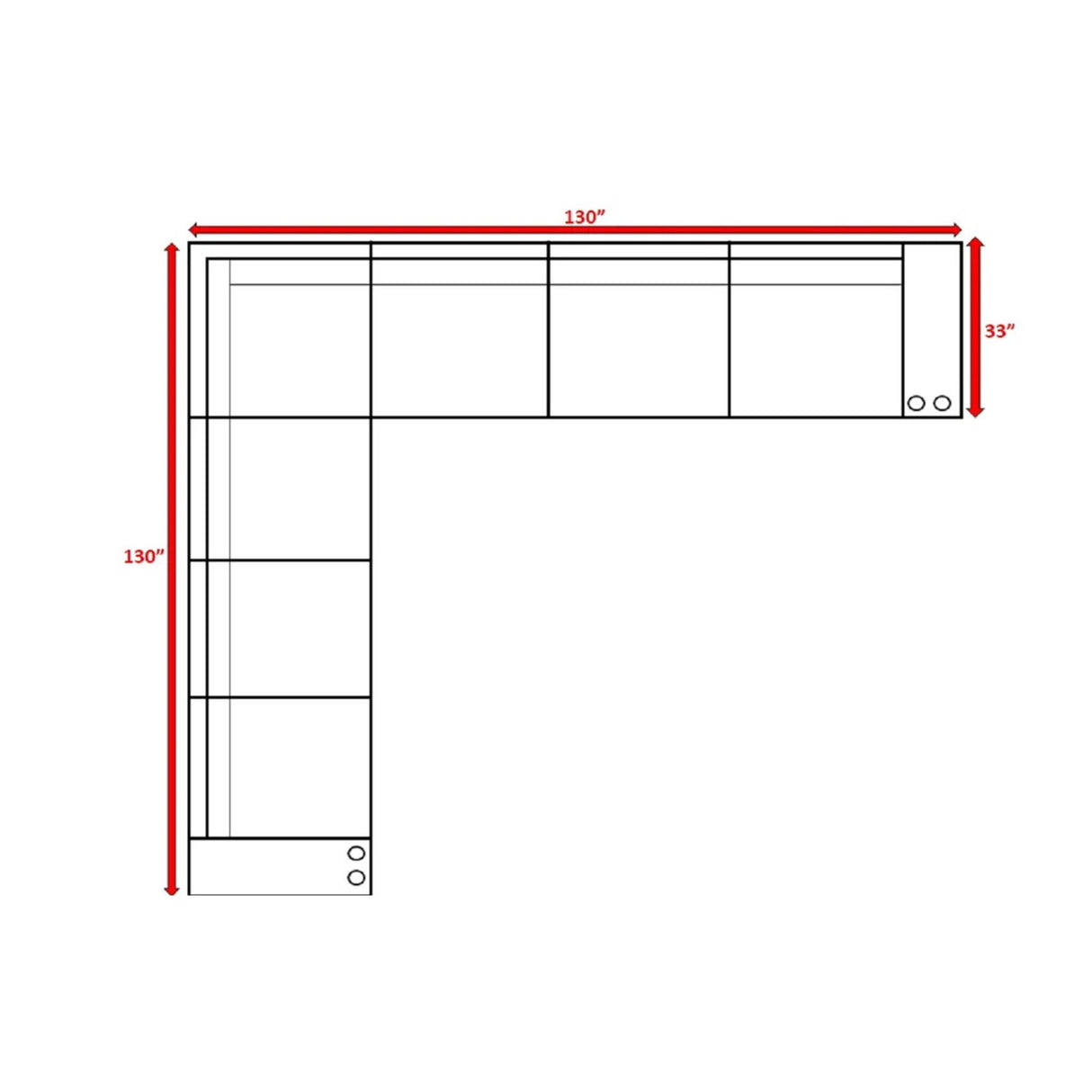 Rattan Sectional Sofa Set With Cushions