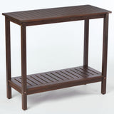 Workstation For Garden Balcony Garage, Acacia Console Potting Table