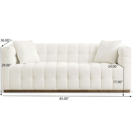Eleanor - Sofa Boucle - Beige / Gold / Ivory / Ivory White