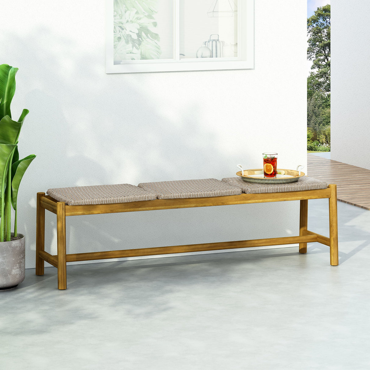 Cambria - 3 Seater Bench - Teak