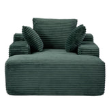 Oversized Chaise Lounge Chair Cozy Cloud Couch With 3 Throw Pillows And Wide Armrest