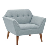 Modern Lounge Chair With Button Tufting