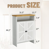 Modern Minimalist Shoe Cabinet With Sliding Door Design - White
