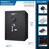 Large Digital Keypad Safe 1 45 Cubic Ft - Black