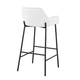 Daniella - Stylish Design Industrial Fixed Height Bar Stool (Set of 2)