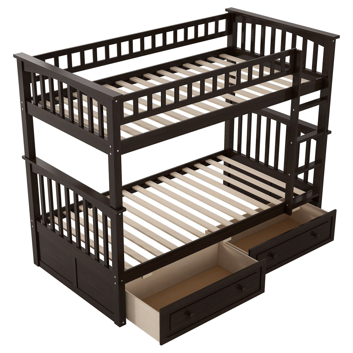 Bunk Bed With Drawers, Convertible Design