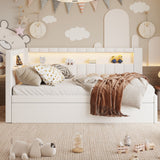 Upholstered Platform Bed With USB Ports And LED Belt