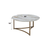 Aziz - Sintered Stone Top Round Coffee Table