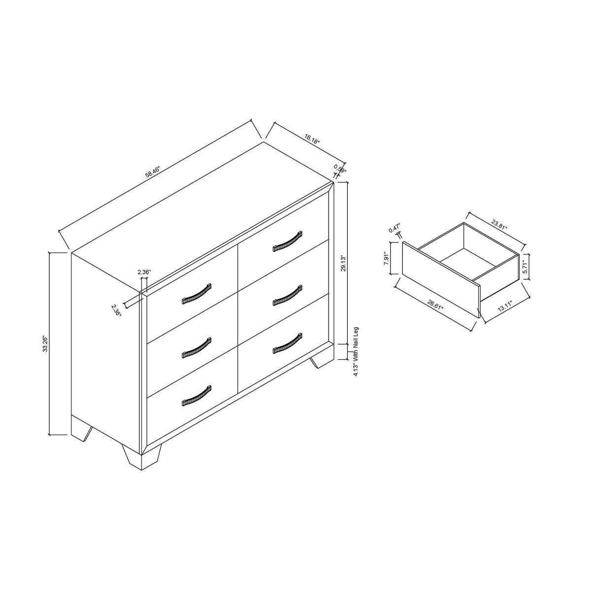 Carlos - Dresser - Black