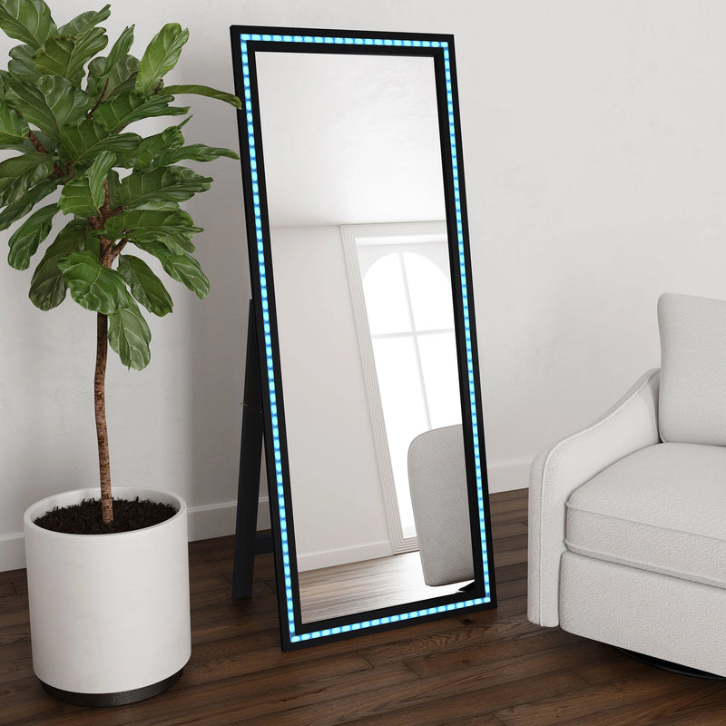 Windrose Standing Mirror with LED Lighting