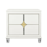 Uriuni - Nightstand - Gold / White