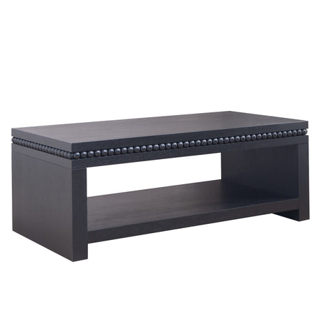 Modern Coffee Table With Beaded Trim