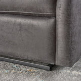 Alma - Contemporary Upholstered Loveseat Recliner - Slate