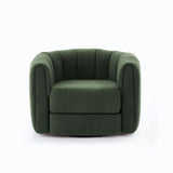 Swivel Accent Chair Wide Upholstered For Living Room