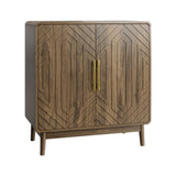 Sideboard Buffet Cabinet With Carved Doors And Adjustable Layer Board