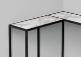 Corner Accent Console Table For Entryway, Unique L-Shaped Design
