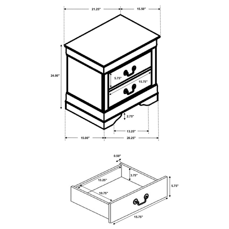 Louis Philippe Bedroom Set