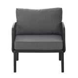 Outdoor Patio Club Chair, Waterproof Thick Cushion Deep Seating