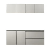 Nova - Series Garage Cabinet Set C, Melamine - Metallic Gray