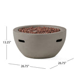Bowl Shaped Propane Fire Pit 40000 Btu