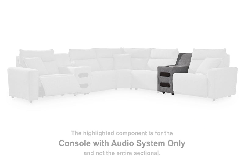 Modmax II Power Reclining Sectional with Chaise and Audio Consoles