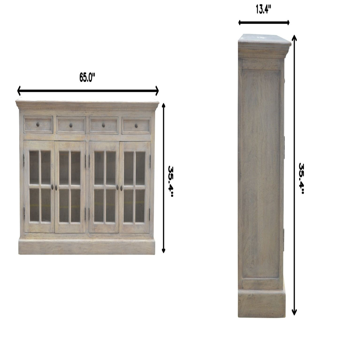 Acid - Glazed Sideboard - Gray