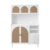 Modern Accent Storage Cabinet For Living Room, Bedroom, Dining Room, Or Study - White