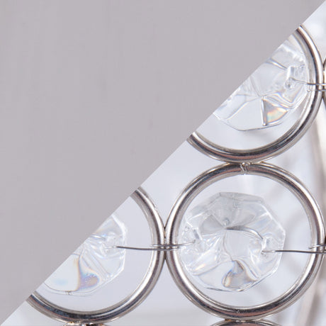 Ashland - Contemporary Table Lamp Round Clear Crystal Beads (Set of 2) - Polished Nickel