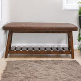 Buffalo - Hide Hallway Bench - Brown