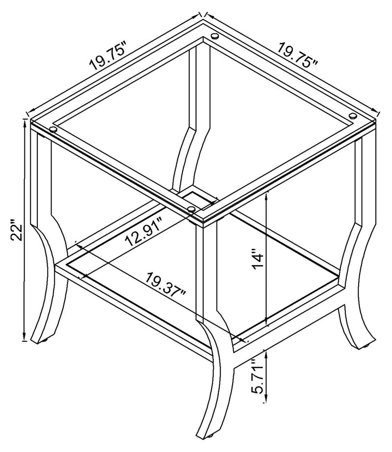 Saide End Table