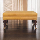 Buffalo - Leather Ottoman With Castor Legs