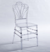 Welding Chair, Dining Chair / Plastic Seat (Set of 4) - Transparent