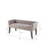 Elegant Design Bench Upholstery, Solid Wood Frame