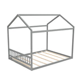 Wooden House Bed With Headboard