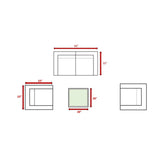 Wicker Seating Group Set With Table And Cushions