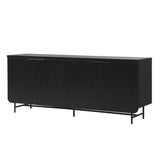 Modern Fluted Door Minimalist Storage Sideboard