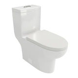 1 Piece Toilet With Dual Flush, Soft Closing Seat - White