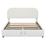 Upholstered Platform Bed With Hydraulic Storage System