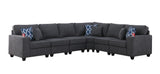 Cooper - Woven Sectional Sofa With Cupholder