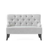 Nicole - French Style Upholstered Loveseat With Tufted Backrest