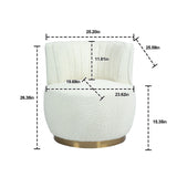 360 Degree Swivel Cuddle Barrel Accent Sofa Chair