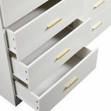 Modern Drawer Dresser For Bedroom, Ample Storage Wide Chest Of Drawers
