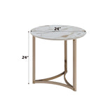 Aziz - Sintered Stone Top Round Coffee Table