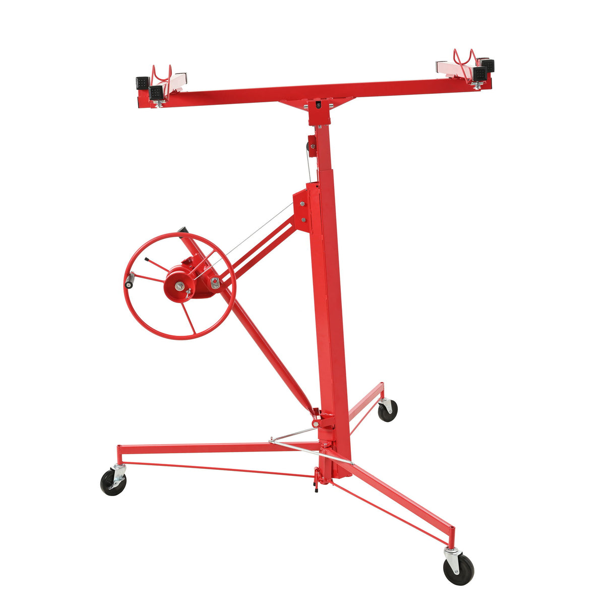 Drywall Lift Panel Hoist Jack Lifter With Caster Wheels And Telescopic Arm