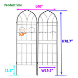 Metal Garden Trellis Rustproof Trellis For Climbing Plant, Outdoor Flower Support